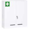  kleankin 6 Polcos Gyógyszerszekrény 55x18x60 cm – Fehér