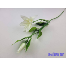  Klematisz szálas selyemvirág 54cm - Fehér dekorációs kellék