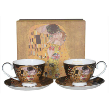 Klimt porcelán csésze aljjal készlet 300 ml - 2 személyes - The Kiss bögrék, csészék