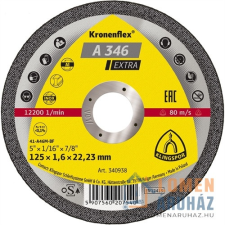  Klingspor vágókorong 125x1,6x22,23 acél A346EX csiszolókorong és vágókorong