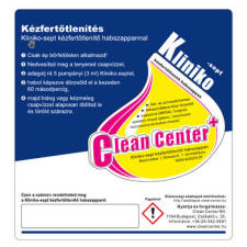 Kliniko-Sept kézfertőtlenítő HABszappan kísérőmatrica tisztító- és takarítószer, higiénia