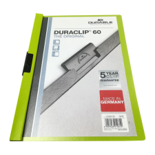  Klipmappa DURABLE Duraclip A/4 60 lapig zöld mappa