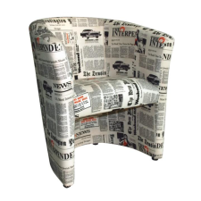  Klub fotel, szövet újságminta, CUBA bútor