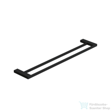 Kludi VELA C kétsínes törölközőtartó, matt fekete 3198839 fürdőszoba kiegészítő