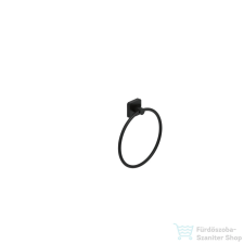 Kludi VELA S törölközőtartó gyűrű, matt fekete 2597839 fürdőszoba kiegészítő