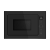 Kluge Kluge beépíthető mikrohullámú sütő grillel, 25L, fekete üveg