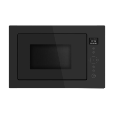 Kluge Kluge beépíthető mikrohullámú sütő grillel, 25L, fekete üveg mikrohullámú sütő