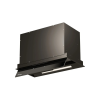 Kluge KMV6740BLG beépíthető fekete páraelszívó, 52cm, kihajtható fekete üvegpanel