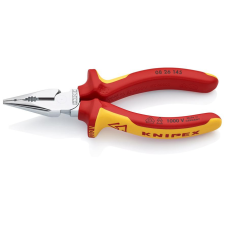 Knipex 08 26 145 SB Hegyes kombinált fogó krómozott VDE 145 mm fogó