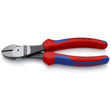 Knipex 74 02 180 SB Erő-kímélő oldalcsípőfogó feketére foszfátozott 180 mm fogó