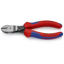 Knipex 74 12 160 SB Erő-kímélő oldalcsípőfogó feketére foszfátozott 160 mm fogó