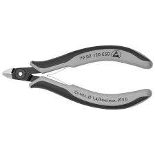 Knipex 79 02 120 ESD Precíziós-elektronikai oldalcsípőfogó ESD barnított 120 mm fogó