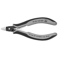 Knipex 79 42 125 ESD Precíziós-elektronikai oldalcsípőfogó ESD barnított 125 mm fogó