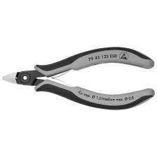 Knipex 79 42 125 ESD Precíziós-elektronikai oldalcsípőfogó ESD barnított 125 mm fogó