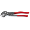 Knipex 85 51 180 C SB Tömlőbilics-fogó click-bilicsekhez szürkére foszfátozott 180 mm