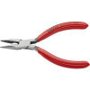 Knipex Fél-kerek csőrű fogó vágóéllel (Rádiófogó) 125 mm, hegyes, lapos pofa, Knipex 25 01 125 (25 01 125)
