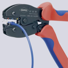 Knipex Krimpelő szigetelt dugaszoló csatlakozóhoz, KNIPEX 9752 (97 52 36 SB) fogó