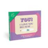  Knock Knock I Love You Because ... Book Fill in the Love Fill-in-the-Blank Book & Gift Journal