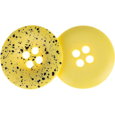 Knoflíky Žirovnice Žirovnice 3,5 cm sárga, fröcskölt, 366288F, 3 darabos készlet rövidáru
