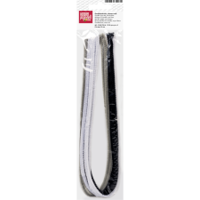 Knorr Prandell 6 mm 10 db/csomag fekete-fehér zsenília drót 218471066 kreatív és készségfejlesztő