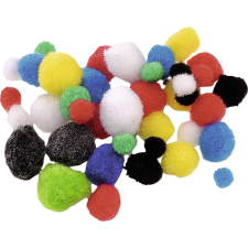 Knorr Prandell színes 8-20 mm 100 db/csomag pompom 212681091 kreatív és készségfejlesztő