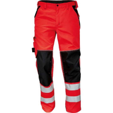  KNOXFIELD FL290 Jól láthatósági munkásnadrág piros láthatósági ruházat