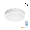 Kobi LED fürdőszobai mennyezeti lámpa, 18W, 1890lm, 4000K, 120°, mozgás- és alkonyérzékelővel, fehér, IP65, Nairos Kobi
