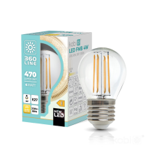 Kobi LED izzó E27 gömb alakú 4W 470lm 3000K Meleg 360° Izzószálas Kobi izzó