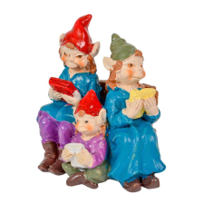  Kobold család padon poly M8cm dekorációs kellék