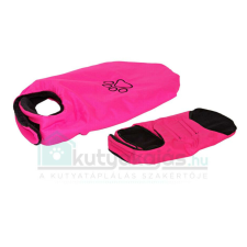 Kóbordogs Tépőzáras Télikabát Fekete-Pink XL - Tappancsos kutyaruha