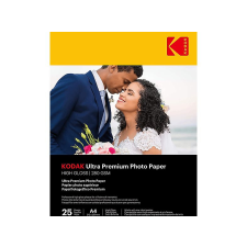 Kodak ultra premium gloss 280g a4 25db fényes fotópapír ko-9891261 fotópapír