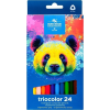 KOH-I-NOOR 3144 Tricolor Vastag Lovak Színes Ceruza Háromszögletű 24 Darabos (8593539363040)