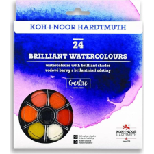 KOH-I-NOOR brillant kerek 24 színű vízfesték készlet (378045) kréta, festék és papír