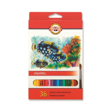 KOH-I-NOOR Színes ceruza KOH-I-NOOR 3719 Mondeluz Aquarell hatszögletű 36 db/készlet színes ceruza
