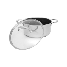 KOHERSEN Black Cube 24 cm pot with lid edény