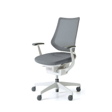 KOKUYO ING Glider 360° fehér váz, szürke hálóval forgószék