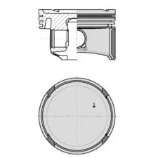 KOLBENSCHMIDT dugattyú 40795600 autóalkatrész
