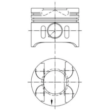 KOLBENSCHMIDT dugattyú 97409600 autóalkatrész
