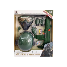 Kolibri Játék Katonai sisak és fegyverszett, 8 db katonásdi