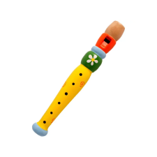 Kolibri Játék Színes fa furulya - 20 cm játékhangszer