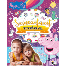 Kolibri Kiadó Színezőfüzet tetkókkal - Peppa malac gyermek- és ifjúsági könyv