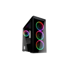 Kolink Horizon Cubierta para PC Midi Tower Black számítógép ház