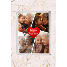  Kollázs fotós hűtőmágnes - Legjobb nagymama hűtőmágnes