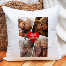  Kollázs fotós párna - Legjobb nagymama lakástextília