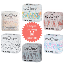 Kolorky Day öko pelenka, M (5-8kg) HAVI ADAG, Lányos, 6x21db pelenka