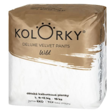 Kolorky DELUXE VELVET PANTS - wild - L (8-13 kg) - eldobható öko bugyipelenka pelenka