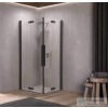 Kolpa San Polaris Fold Q 80 B/1 szögletes harmonika rendszerű zuhanykabin, fekete 516120
