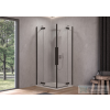 Kolpa San Polaris Q 80 B/1 szögletes nyílóajtós zuhanykabin, fekete 515340