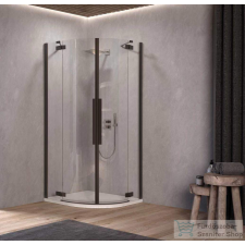 Kolpa San Polaris R 100 B/1 íves nyílóajtós zuhanykabin, fekete 515400 kád, zuhanykabin