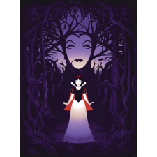 Komar Disney Snow White Evil Queen falikép 30 cm x 40 cm lila grafika, keretezett kép